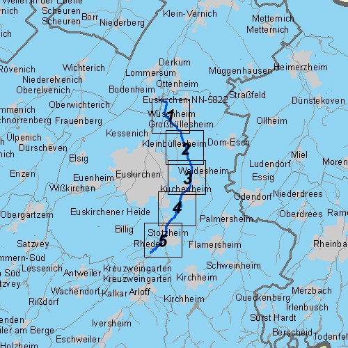 Überschwemmungsgebiet Kuchenheimer Mühlengraben - Übersichtskarte
