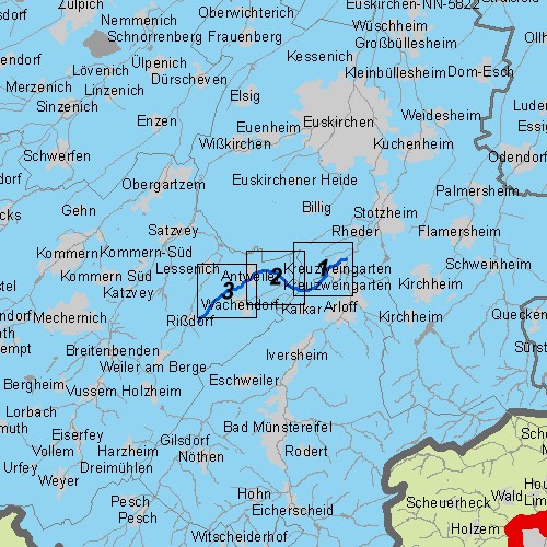 Überschwemmungsgebiet Mehrsbach - Übersichtskarte