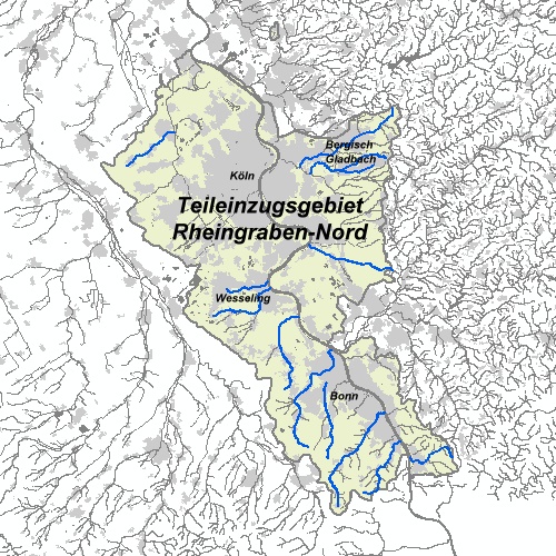 Teileinzugsgebiet Rheingraben Nord