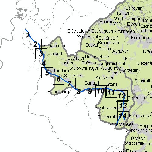 Überschwemmungsgebiet Rodebach - Übersichtskarte 
