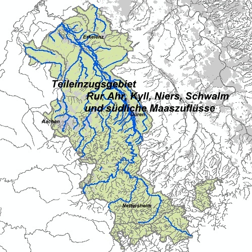 Teileinzugsgebiete Rur, Ahr, Kyll, Niers, Schwalm und südliche Maaszuflüsse
