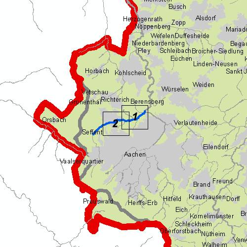 Überschwemmungsgebiet Wildbach - Übersichtskarte