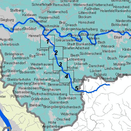 Überschwemmungsgebiet Hanfbach - Übersichtskarte