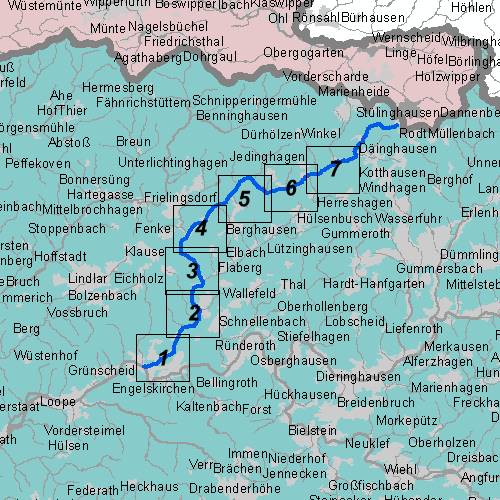 Überschwemmungsgebiet leppe - Übersichtskarte 