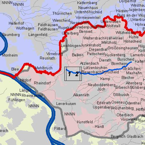 Überschwemmungsgebiet Wiembach - Übersichtskarte